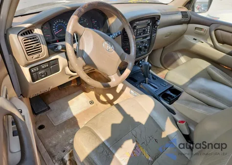 2002 Toyota Land Cruiser z USA, uszkodzony, nr VIN JTEHT05JX22025969